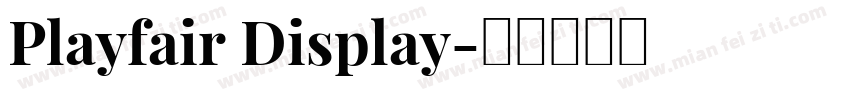 Playfair Display字体转换